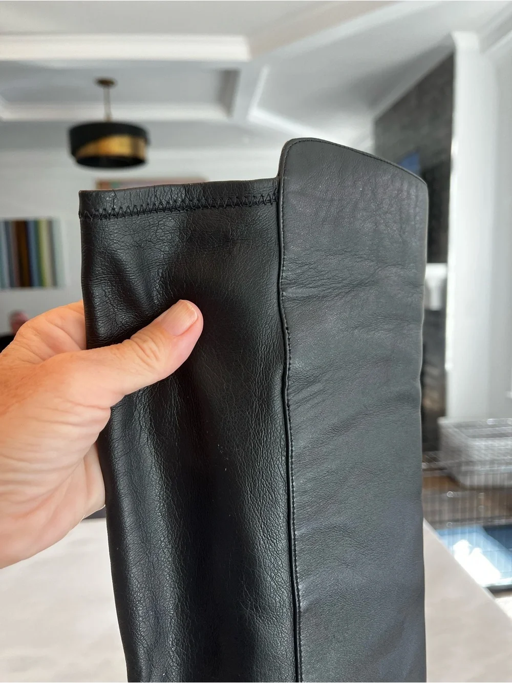 Vince Camuto Women Demerri Black Pull On Tall Over-the-knee Boots Shoes Size 7